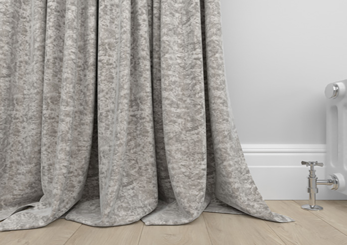 Cyrus Crushed Velvet, Bright Silver - Made to Measure Curtains - Image 6